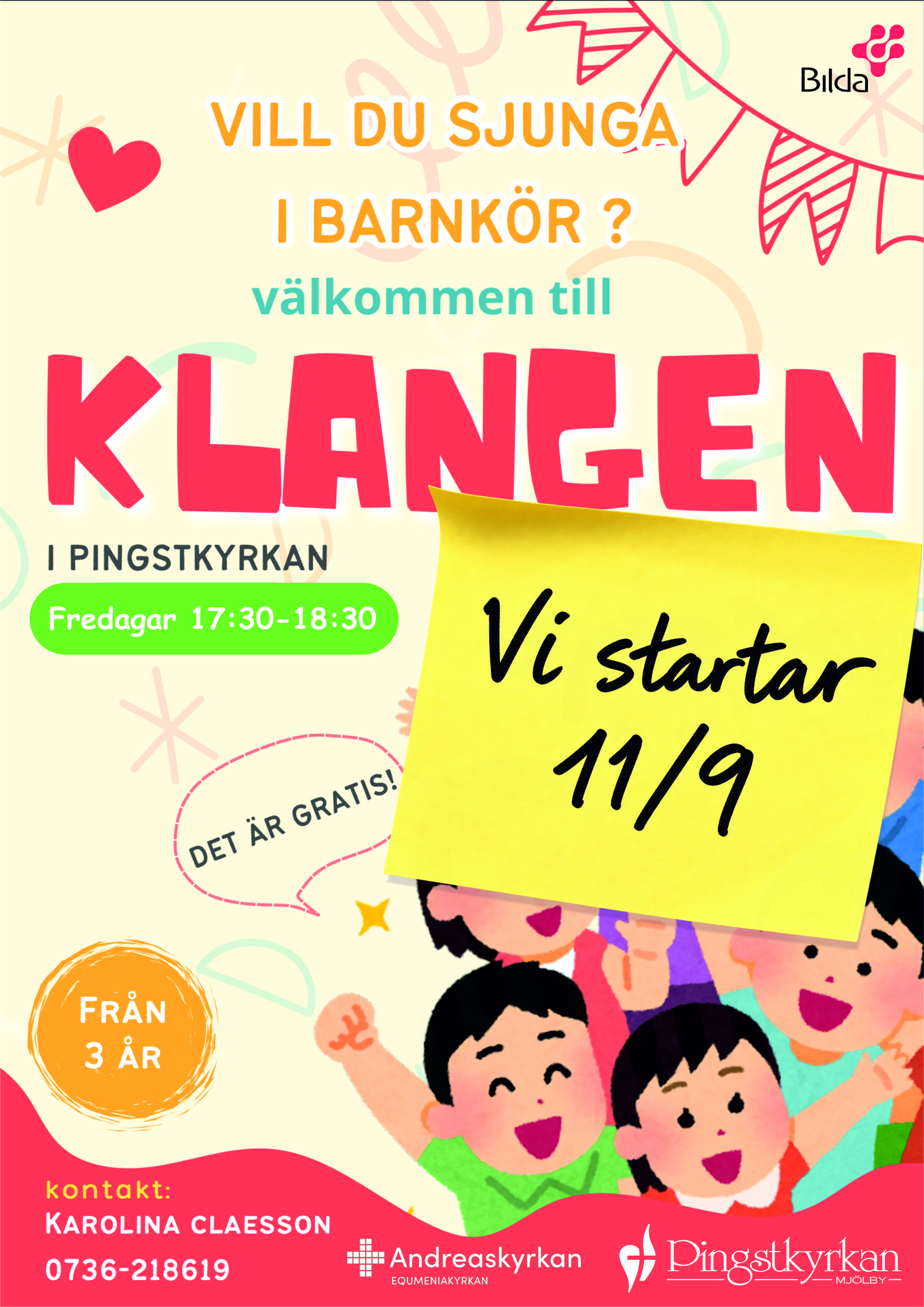 Klangen startar 11 september (Klicka för att förstora affischen)