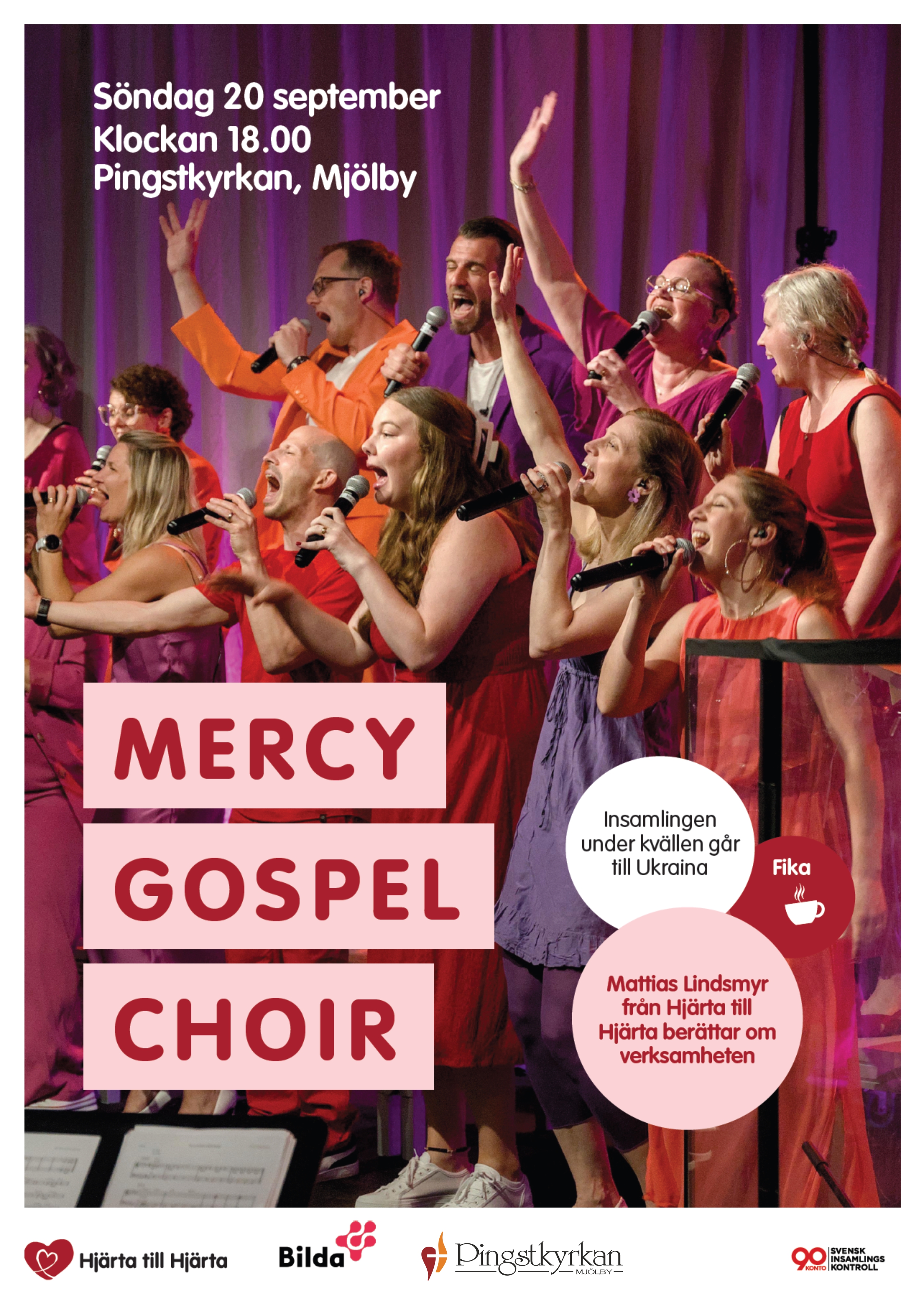 Mercy Gospel Choir 20 september  (Klicka för att förstora affischen)